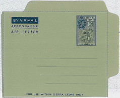 36364  - SIERRA LEONE - Postal History - AEROGRAMME : For Internal Use Only!! Not Quoted In KESSLER ! - Sierra Leona (...-1960)