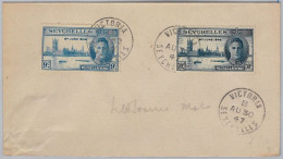 39906 - SEYCHELLES -  POSTAL HISTORY - PEACE ISSUE 1946 On COVER -  Not Fdc - Seychelles (...-1976)