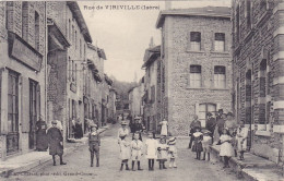 Cpa - 38 - Viriville - Animée - Une Rue - Edi Charvat - Viriville