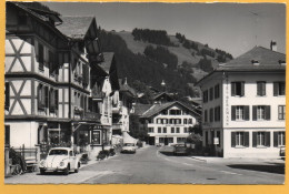 ZWEISIMMEN Dorfpartie Hotel Krone Hotel Simmental Hotel Bergmann Auto VW-Käfer Citroën - Zweisimmen