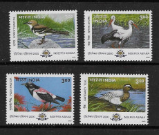 INDIA 2000 Indepex Asiana 2000 International Philatelic Exhibition - BIRDS 4v Set MNH, P.O Fresh & Fine - Unused Stamps