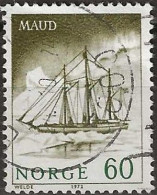 NORWAY 1972 Norwegian Polar Ships - 60ore Maud FU - Used Stamps