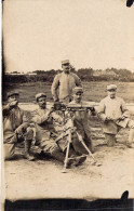 Militaria - France - Coëtquidam - Carte Photo - Militaires Et Mitraillette - Carte Postale Ancienne - Characters