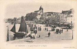 Le Tréport * Le Quai François 1er Et L'église * Bateau - Le Treport