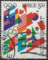 NORWAY 1994 Winter Olympic Games, Lillehammer - 5k.50 - Flags Of Non-European Countries FU - Gebraucht