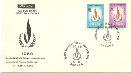 Turkey; FDC 1968 International Human Rights Year - FDC