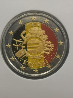 2 EURO COLORISE BELGIQUE 2012 / 10 ANS DE L'EURO - Belgio