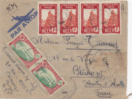 35102# LETTRE FRANCHISE MILITAIRE PLACE DE NIAMEY NIGER AOF AFRIQUE OCCIDENTALE FRANCAISE BLAMONT MEURTHE ET MOSELLE - Covers & Documents