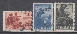 Bulgaria 1949 -In Honor Of The Border Guards, Mi-Nr. 709/11, Used - Usados