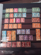 Petit Lot De 46 Timbres, Semeuses Camée ,nuance De Couleur ,obliterations Diverses - Collections (without Album)