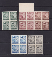 1943 - España - Barcelona - Edifil 42s/46s - Casa De Padellas - MNG - Sin Dentar - Bloque 4 - Valor Catalogo 168 € - Barcelona