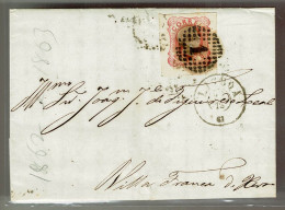 Portugal, 1861, # 13, Lisboa-Vila Franca De Xira - Storia Postale