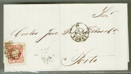 Portugal, 1865, # 16, Lisboa-Porto - Covers & Documents