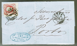 Portugal, 1865, # 16, Lisboa-Porto - Briefe U. Dokumente