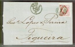 Portugal, 1864, # 16, Lisboa-Figueira - Storia Postale