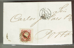 Portugal, 1864, # 16, Lisboa-Porto - Briefe U. Dokumente