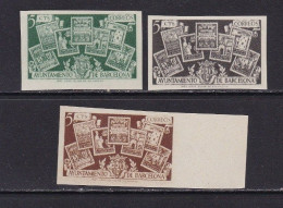 1945 España - Barcelona - Edifil 69s/71s - Cese Del Recargo - MNH Sin Goma - Valor 60 € - Barcelona