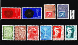 IMGO/21 N O R W E G E N Gestempeltes LOT Aus 1972 Z Ä H N U N G SIEHE ABBILDUNG - Used Stamps