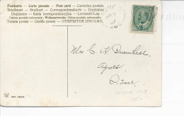 26290) Canada Quebec 1907 Closed Postmark Cancel Postcard Flowers - Lettres & Documents