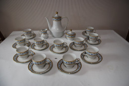 C155 Service Cafe 25 Pieces - Travail Exceptionnel - Dorure - MITTERTECH - Glass & Crystal