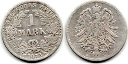 MA 29146  / Allemagne - Deutschland - Germany 1 Mark 1878 G TB - 1 Mark