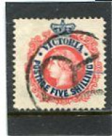 AUSTRALIA/VICTORIA - 1901  5s  RED & BLUE  FINE  USED  SG 398 - Used Stamps