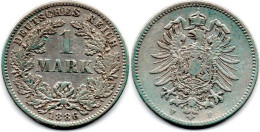 MA 29150  / Allemagne - Deutschland - Germany 1 Mark 1886 F TB+ - 1 Mark