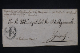 SUISSE - Cachet Révolutionnaire Sur Lettre Pour Zurich En 1802 - L 148806 - ...-1845 Prefilatelia