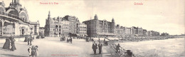 Belgique - Ostende - Double Carte - Panorama De La Plage - Edit. VG - Animé - Mer - Carte Postale Ancienne - Oostende