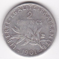 2 Francs Semeuse 1901,  En Argent - 2 Francs