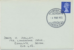 GB SPECIAL EVENT POSTMARKS 1972 STAMPEX 1972 LONDON S.W.1 - Covers & Documents