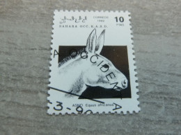 Sahara Occ R.a.s.d. - Asno - Equus Africanus - Val 10 Ptas - Violet Foncé - Oblitéré - Année 1992 - - Ezels