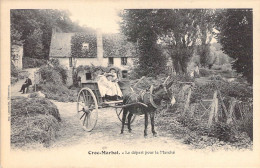 France - Croc Marbot - Le Départ Pour Le Marché - Attelage âne - Animé -  Carte Postale Ancienne - Other & Unclassified
