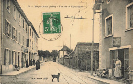 69 - RHÔNE - MÉZIEU - Rue De La République - Boulangerie Comptoir - Tabac Régie - Animation - 10889 - Meyzieu