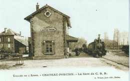 Vallée De L'Aisne  Château Porcien " La Gare "  Chemin De Fer De La Banlieue De Reims - Chateau Porcien