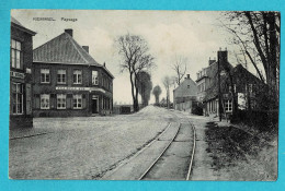 * Kemmel (Heuvelland) * (Editeur Fl. Bartier Ypres) Paysage, Estaminet Café à La Belle Vue, Tramway, Zeldzaam, Unique - Heuvelland