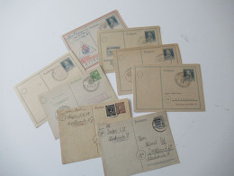 Alliierte Besetzung 1947 Und 1948 / Sonderstempel Und Etwas Bedarf Insgesamt 8 Ganzsachen - Postal  Stationery