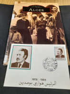 ALGERIE  BOUMEDIENNE Houari  1er Jour    阿尔及利亚 布迈丁 胡阿里 第一天  1st Day Cover - Mezclas (max 999 Sellos)