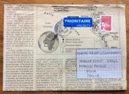 FRANCIA - PRIORITAIRE - PRIORITARIA : BUSTA FATTA CON UN GIORNALE - Lettres & Documents