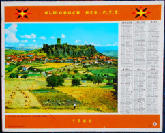 ALMANACH DES P.T.T. - 1961. - Tamaño Grande : 1961-70