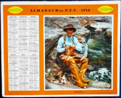 ALMANACH DES P.T.T. - 1958. - Tamaño Grande : 1941-60