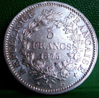 MONNAIE  5 FRANCS  HERCULE 1873 A PARIS   Argent  III ème  REPUBLIQUE   FRANCE OLD SILVER COIN - 5 Francs