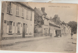 Maignelay  60  Circulée Timbrée La Grande Rue  Animée Attelage  En Livraison - Maignelay Montigny