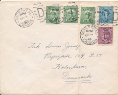 Canada Cover Sent To Denmark Montreal 14-3-1948 Folded Cover - Covers & Documents