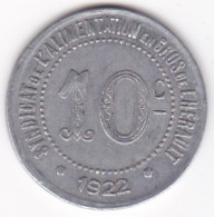 34 Hérault. Syndicat De L’Alimentation En Gros De L’Hérault. 10 Centimes 1922, En Aluminium - Monetary / Of Necessity