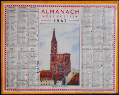 ALMANACH DES P.T.T. - 1947. - Tamaño Grande : 1941-60