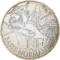 France, 10 Euro, 2012, Paris, Basse-Normandie, SPL+, Argent - France