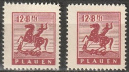 Plauen 1945 MiNr.5 X +y ** Postfrisch Denkmal ( B 1415) Günstige Versandkosten - Neufs