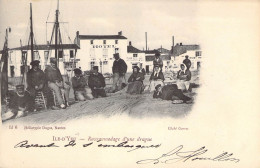 France - Ile D'yeu - Raccommodage D'une Drague - Animé - Voilier - Dugas -  Carte Postale Ancienne - Ile D'Yeu