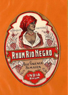 Etiquette : De RHUM  Medaillon : RHUM  RIO  NEGRO Ref : 90 L / 205 - Rhum